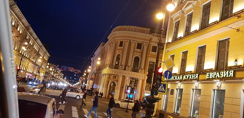 Nevsky Avenue Nightlife