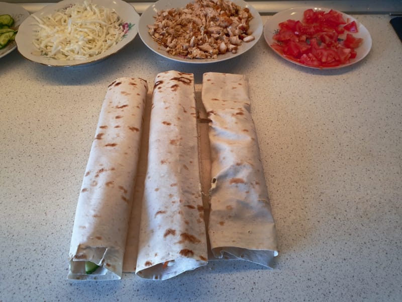 Home-made Shawarma